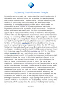 engineering grad school personal statement examples